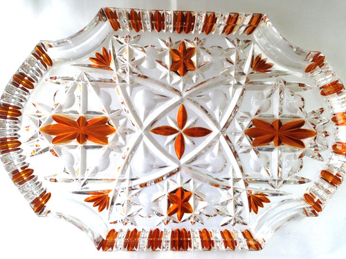 Vintage clear amber glass - vintage,