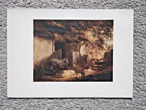 Farmyard george morland - farmyard, :