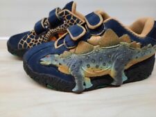 newDinosoles Double Eye Kids/Boys Size 6,5 Dinosaur Shoes/Trainers-Blue leather