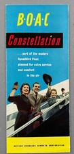 BOAC LOCKHEED CONSTELLATION AIRLINE BROCHURE 1954 B.O.A.C SPEEDBIRD FLEET