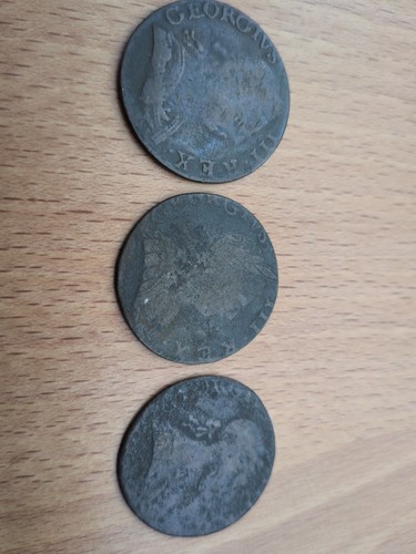 George iii halfpenny coin - george,