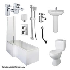 Holborn L Shape Shower Bathroom Suite - 1700 - Left Hand