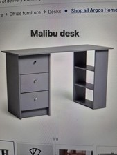 Malibu 3 Drawer Office Desk -