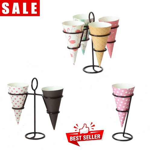 Diy iron ice cream - cone, holder