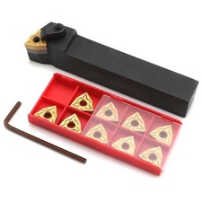 1-Metal Lathe Cutting Tools 10pcs CNC Cutting Tools Metal Lathe Tools Holder