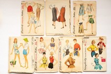 1950s Vtg Simplicity lot of 7