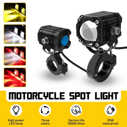 White amber red motorcycle - white/amber/red,