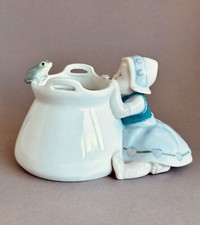 Porcelain Figurine Bowl Vase