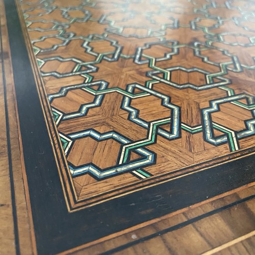 Antique 1800s inlaid - inlaid, parquetry