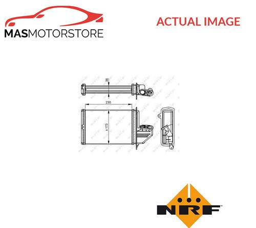 Heater radiator exchanger lhd - radiator,