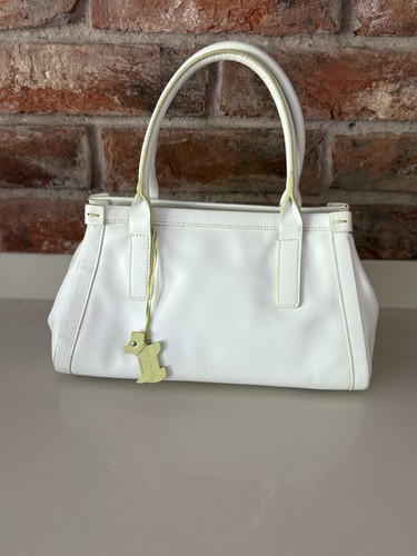 Radley white leather handbag - white,