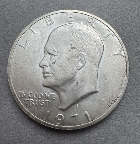 1971 eisenhower silver dollar - eisenhower,