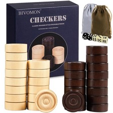 Classic Wooden Checkers
