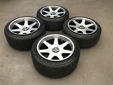 RH deep dish alloy wheels, 16inch, BMW 5x120 staggered E36 RARE CONCAVE