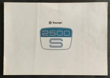 TRIUMPH 2500S Car Sales Brochure 1975-76 #T1193/10.75