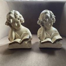 Vintage Bookends Chalkware