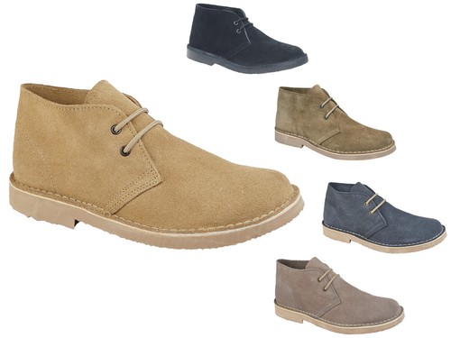 Mens roamers round toe - toe, desert