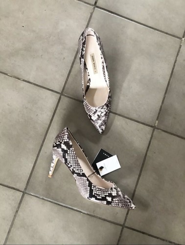 Zara real leather snakeskin - zara,