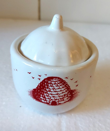 Vintage ceramic honey - honey, pot