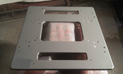 Pressed steel mitre table - table, top