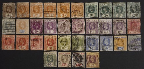 Ceylon stamp lot - stamp,