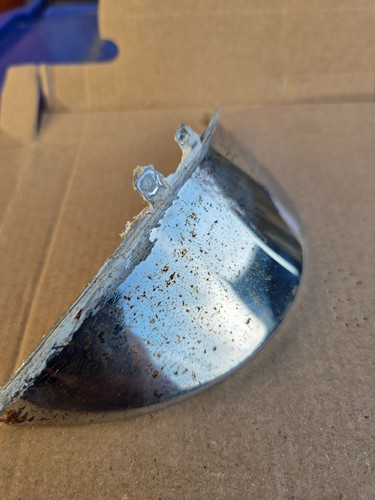 Chrome motorcycle headlight