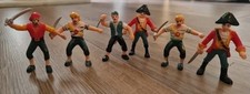 2.5'' PIRATE FIGURES - 6  Piece Cake Topper Bundle 