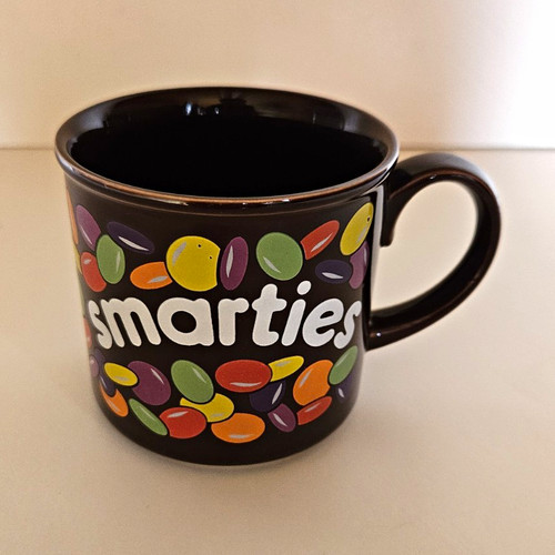 Smarties black ceramic coffee - black,