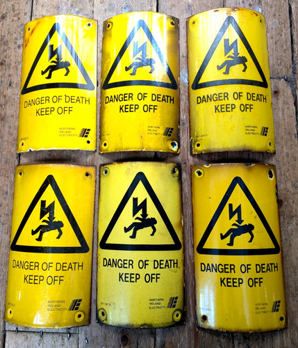 Irish enamel danger - danger,