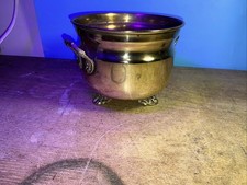 Vintage Brass Plant Pot Holder/  Jordanaire