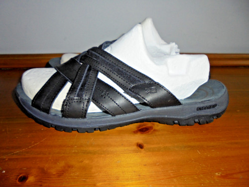 Black leather dynagrip - black,