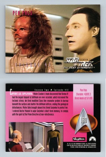 Pen pals 180 star trek - pals, #180