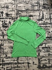 Women Green Roll Neck