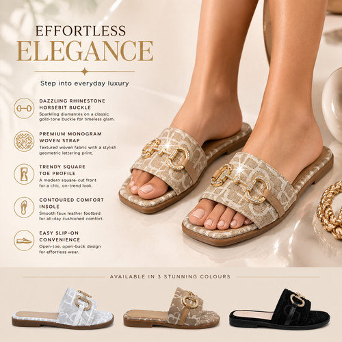 Womens sliders ladies slip on - womens,