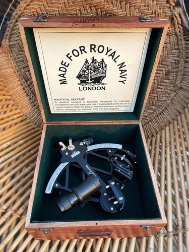 Nautical sextant black - nautical,