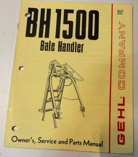 Gehl 1500 bale handler - bh,
