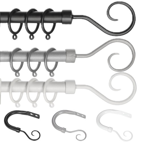 Hook extendable metal curtain - metal,
