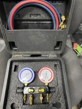 JAVAC EL75372 4-VALVE MULTI GAS MANIFOLD HOSES & CARRY CASE - Refrigeration