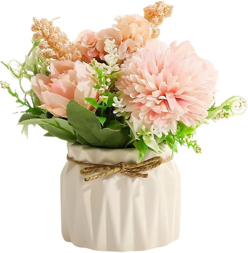 Artificial flowers with vase - with,