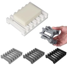 1pcs Silicone Soap Holder Non-slip Soap Dish Soap Rack Tray For Kitchen Bathroom