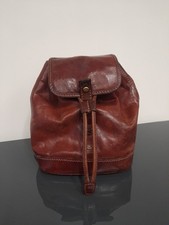 The Bridge Leather Rucksack, Genuine Italian Backpack