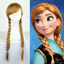 Adult Princess Salon Quality Costume Cosplay Wig Hot sell Frozen Anna