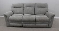 Parker Knoll Hudson Grey Fabric Power Reclining 3 Seater Sofa RRP £3211