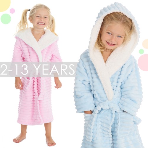 Kids girls plush fleece robes - kids,