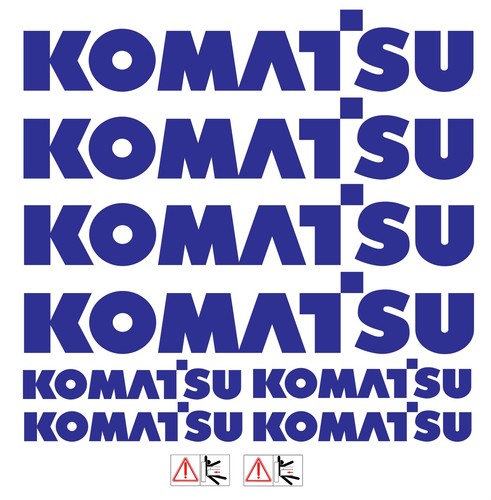 Komatsu mini digger decals - komatsu,