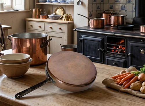 Antique french copper - french, sauté