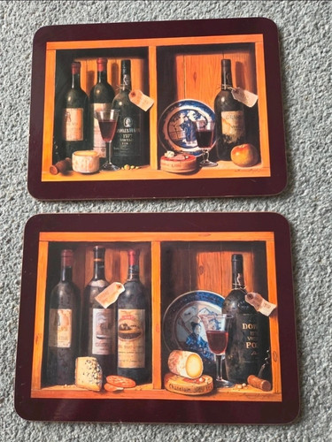 Vintage set cork backed - set, cork-backed