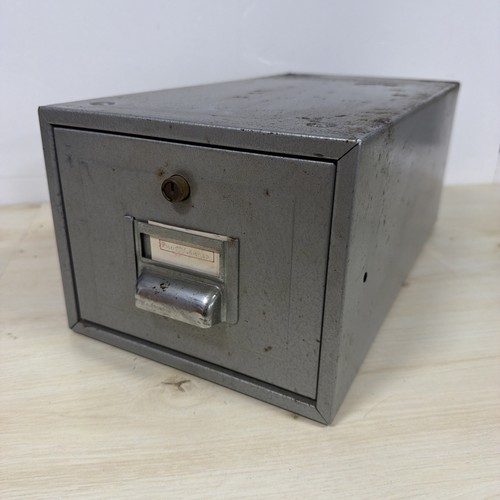 Vintage metal index filing - index,