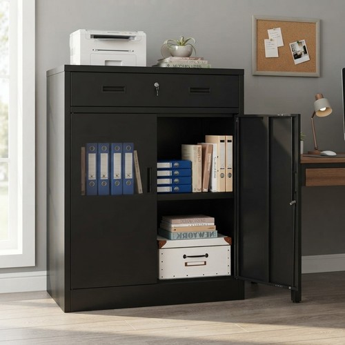 Metal storage cabinet 90cm - storage,