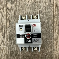 WYLEX WSES RCD, CIRCUIT BREAKERS, 63/2 63A 30mA, 